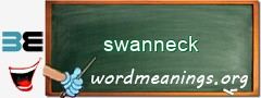 WordMeaning blackboard for swanneck